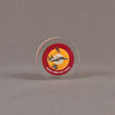 Front view of 3 1/2" circle acrylic embedment with full color image