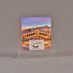 Front view of 4 1/2" x 5" rectangle acrylic embedment award with Venice Pacesetters logo and photo cast into acrylic.
