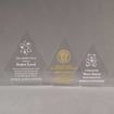 Aspect™ Peak Acrylic Award Grouping showing all three sizes of acrylic trophies.