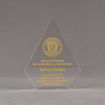 Front view of Aspect™ 7" Peak™ Acrylic Award featuring printed American Legion logo and Award of Gratitude text.