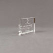 Side view of Aspect™ 5" Rectangle™ Acrylic Award featuring laser engraved Sphinx Court logo and Life Member text.