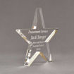 Side view of Aspect™ 8" Shooting Star™ Acrylic Award featuring laser engraved text Procurement Services Award.