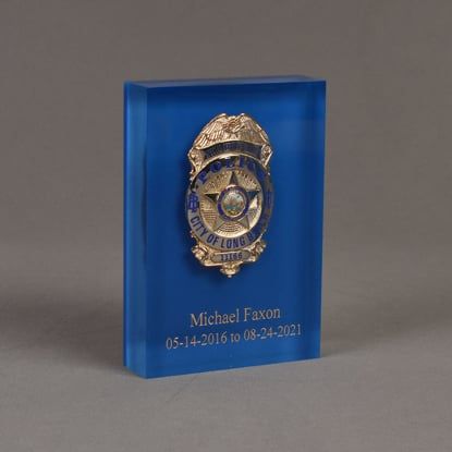 Stunning police badge holder for Decor and Souvenirs 