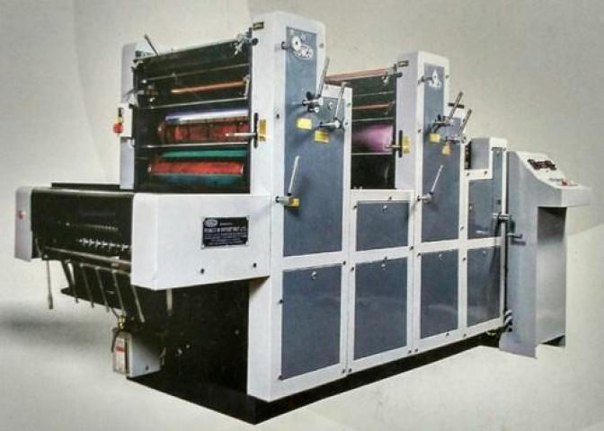 Two Colour Sheet Fed Offset Printing Machine