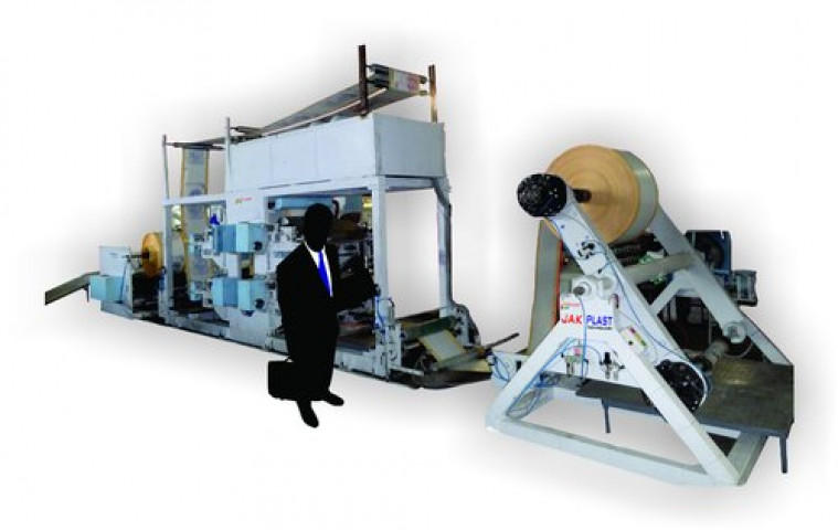 Roll To Roll  Automatic Woven Sack Flexographic Printing Machine