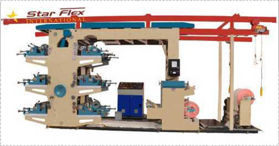 Flexo Woven Sack Printing Machine - 6 Color Roll To Roll