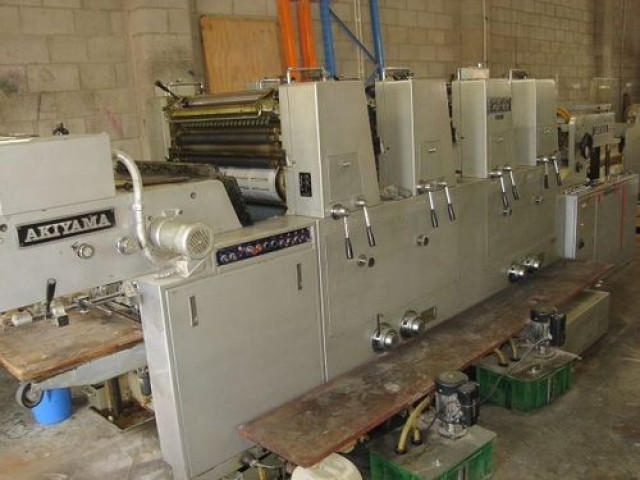 Used Akiyama Four Color Offset Printing Machine