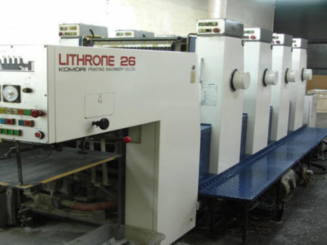 Used Komori Lithrone Four Color Offset Printing Machine