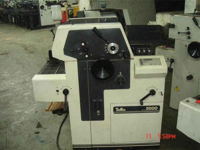 Used Toko 2000 Offset Printing Machine