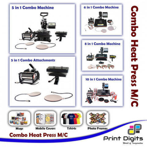 5 IN 1 Combo Heat Press Machine