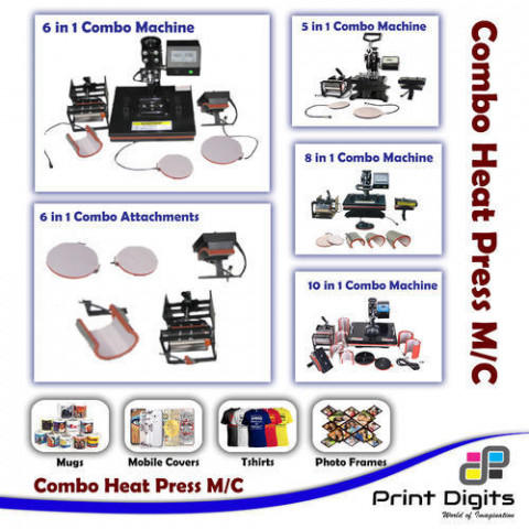 6 in 1 Combo Heat Transfer Press Film Printing