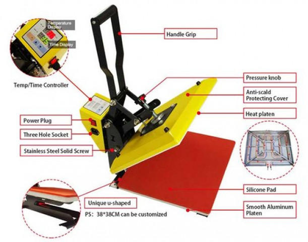 Okoboji Sublimation Heat Press XY-0401-MX3-2-3838