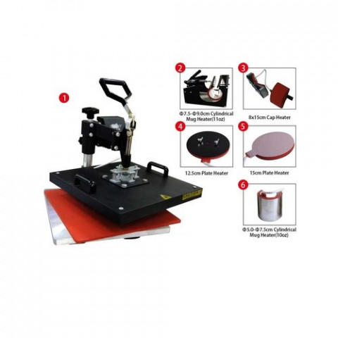 Okoboji Sublimation Combo Heat Press 6in1