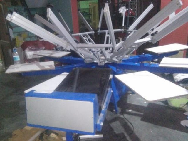 Screen Printing machine 8 color 8 station