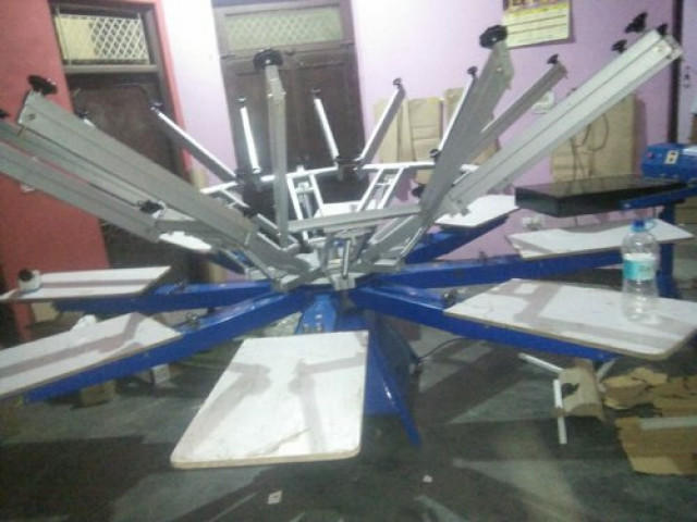 Screen Printing machine 8 color 8 station