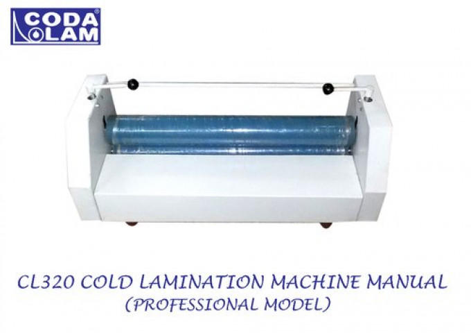 Cl320 Cold Lamination Machine Manual