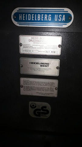 Used  Heidelberg SM 72 V Offset Printing Machine