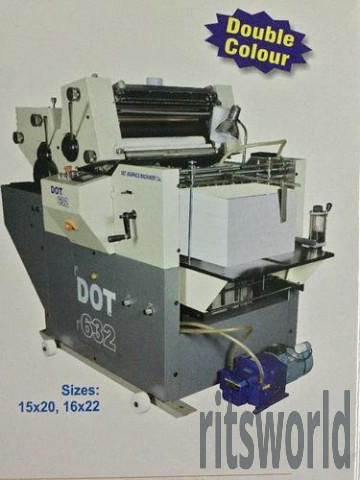 Non Woven Multi Purpose Two Color Mini Offset Printing Machine