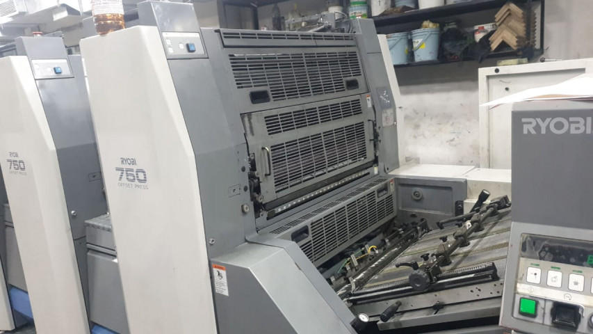 Used Ryobi 754 Offset Printing Machine