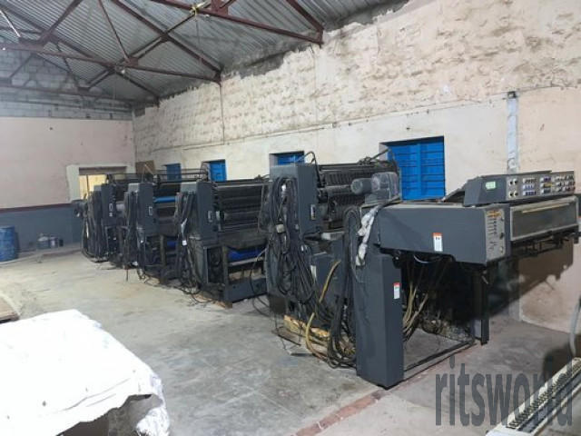 Used Heidelberg 102 -Multicolour offset printing machine