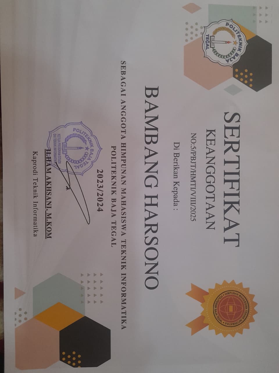 Bambang Harsono - Himpunan Mahasiswa Teknik Informatika