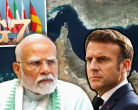 जी7 बैठक, प्रधानमंत्री मोदी और फ्रांस के राष्ट्रपति इमैनुएल मैक्रो