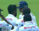 Yashasvi Jaiswal and Asitha Fernando fight