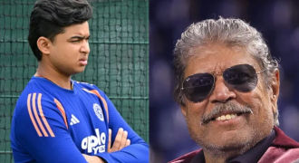 Kapil Dev-Vaibhav Suryavanshi