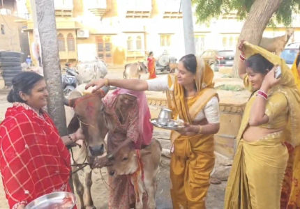 महिलाओं ने संतान की लंबी उम्र के लिए किया पूजन