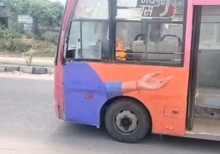 Jaipur JCTSL Low Floor Bus Catches Fire