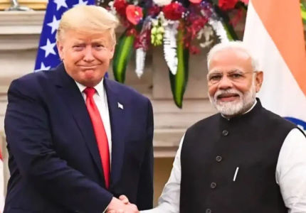 Donald Trump and PM Modi.