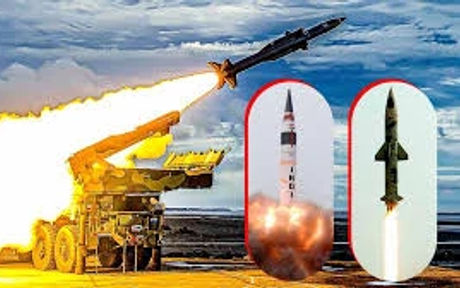 India's Agni series and K series missiles