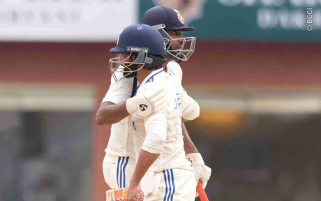 India's score at the end of the first day is 339/6, Ashwin scores his sixth century