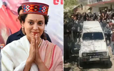 Kangana Ranaut shown black flags in Lahaul-Spiti, slogans of 'Go Back' raised