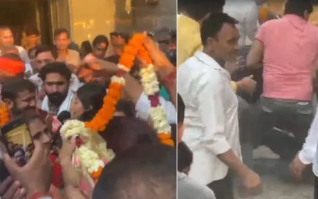 Congress candidate Kanhaiya Kumar attacked, youth who came to garland him slapped him