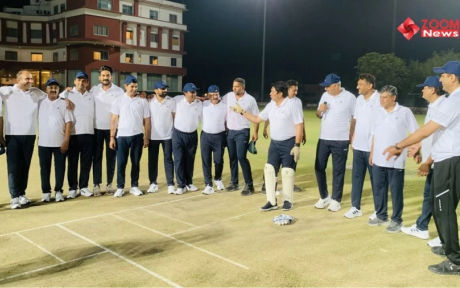 विधायक एकादश ने पत्रकार एकादश को 90 रन से हराया, राज्यवर्धन सिंह राठौड़ और अशोक चांदना की तूफानी पारियां