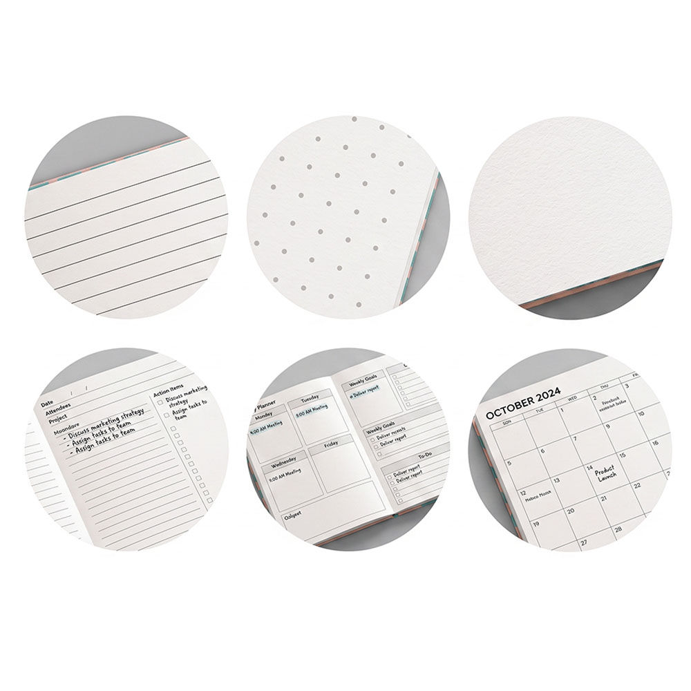 Customise inner pages for a branded notebook