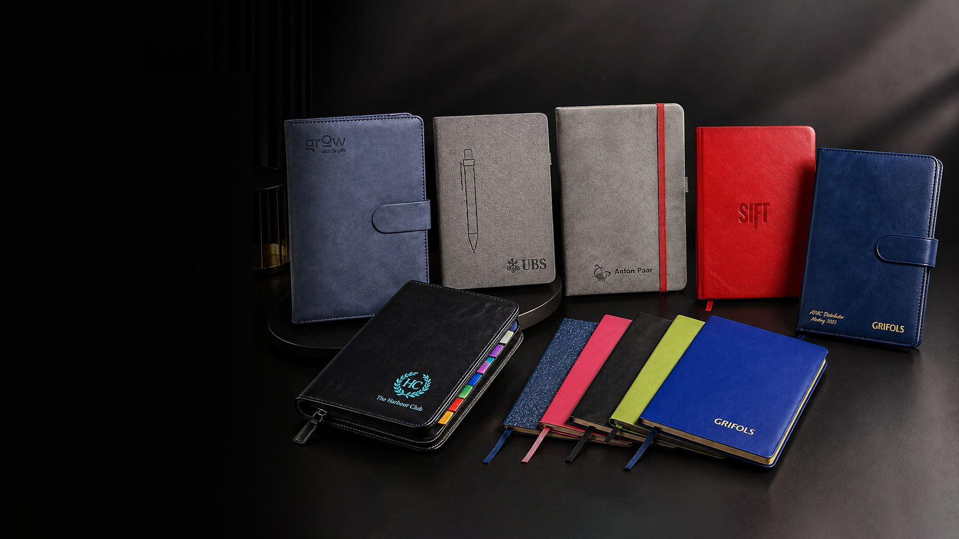 Customised notebooks for corporate gifts events and employee gifting