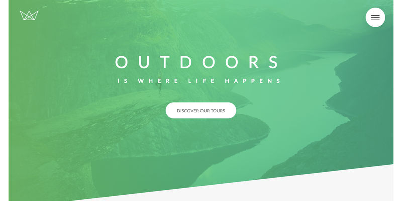 Natours landing page snippet