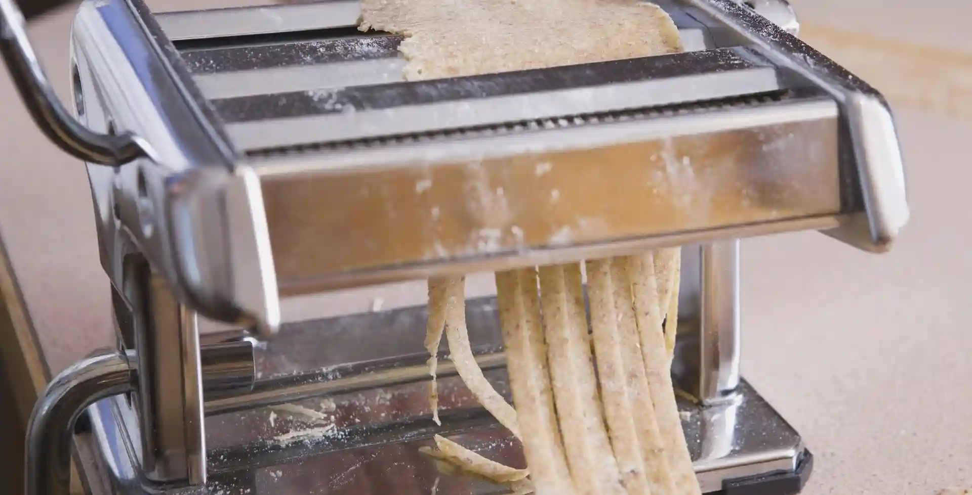 February 7, 2009 - Calgary, Alberta, Canada - Pasta Machine Making Pasta (Credit Image: © Michael Interisano/Design Pics via ZUMA Wire)