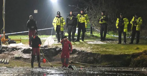 Police officer 'tried to punch through ice' to save three children who died after falling in icy lake