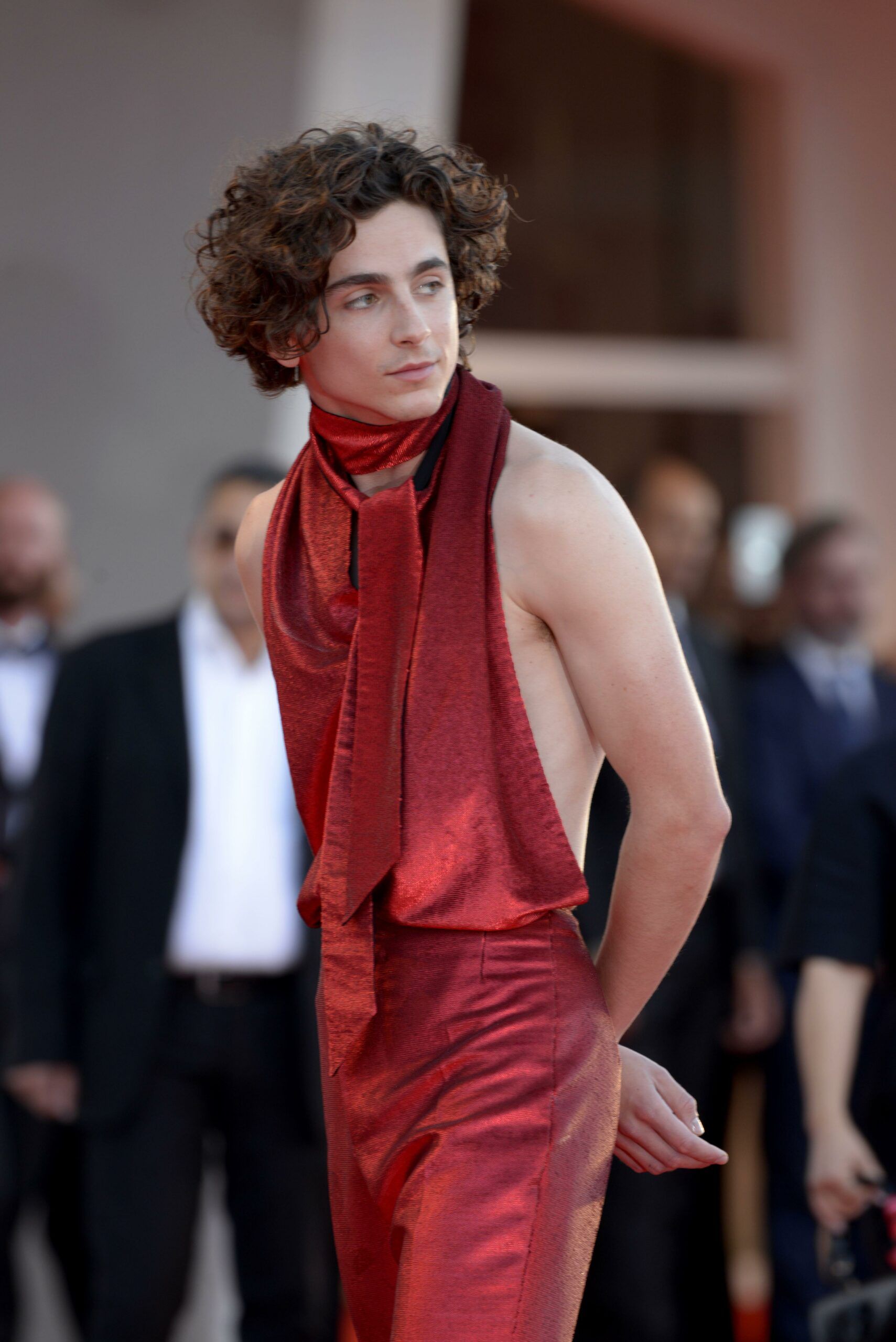 Timothée Chalamet Wore an Open-Back Jumpsuit to the Premiere of