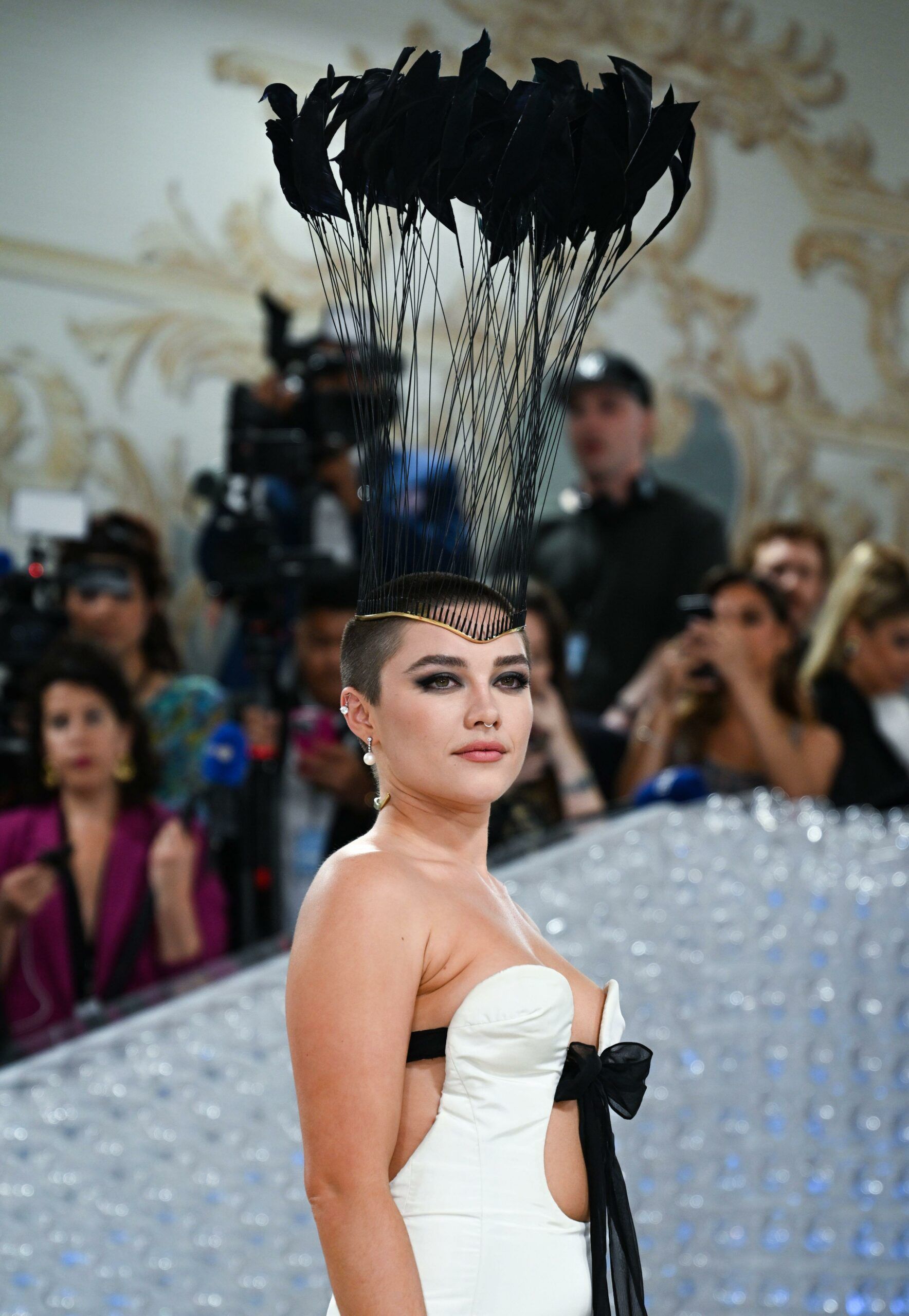 Florence Pugh Debuts Shaved Head at the Met Gala 2023 — See Photos