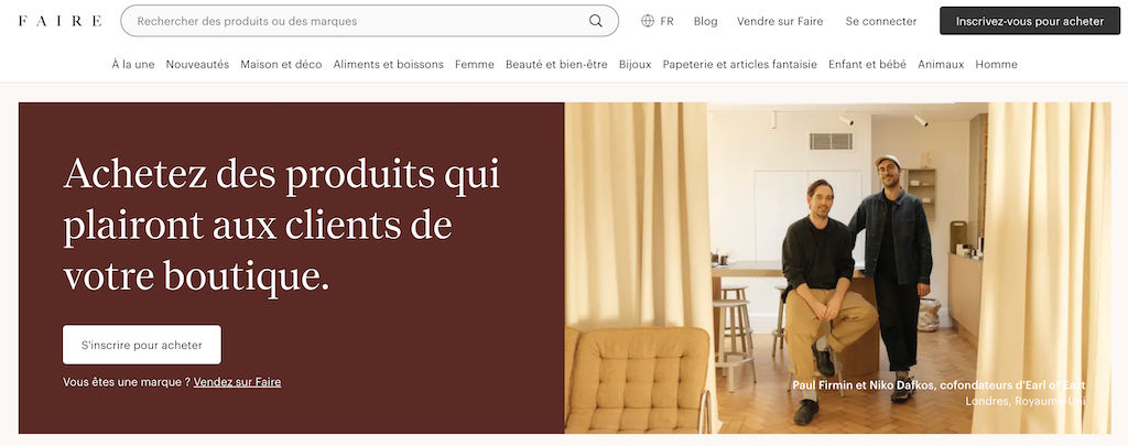 Faire.com grossiste en ligne