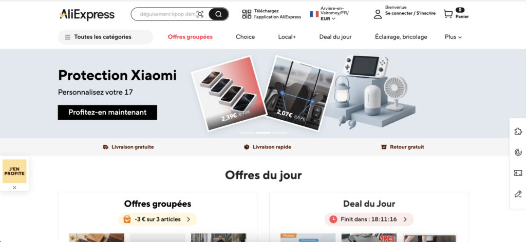 AliExpress grossiste en ligne