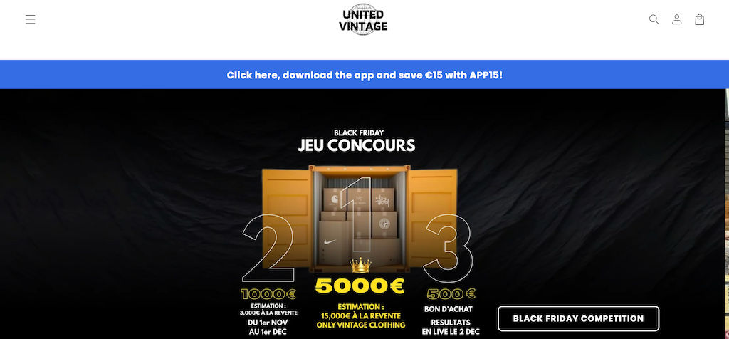United Vintage grossiste en ligne