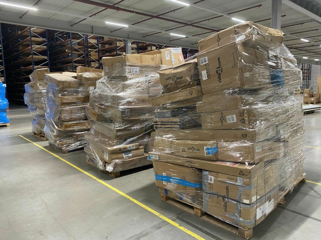 Palettes de Marchandises Retour Clients Destockage Grossiste