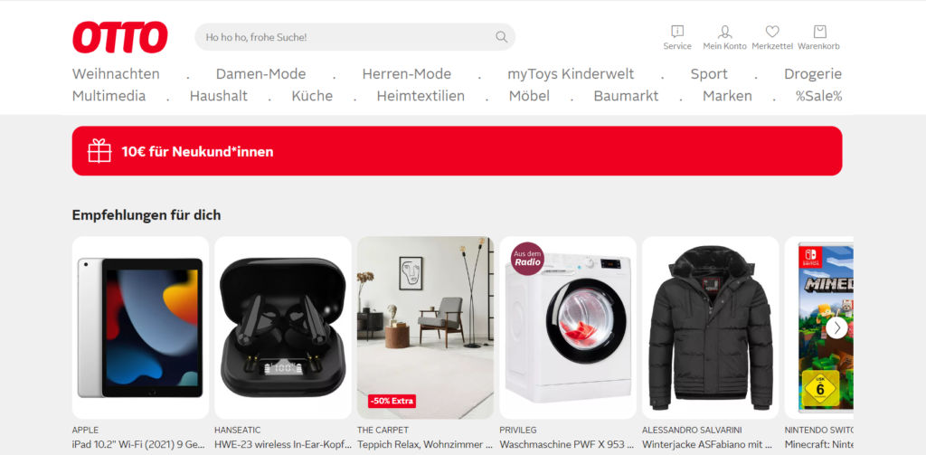 Otto Marktplatz, Deutsche Online Shop