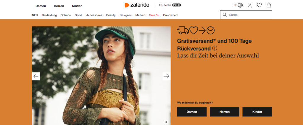 Zalando Marktplatz  in Deutschland
