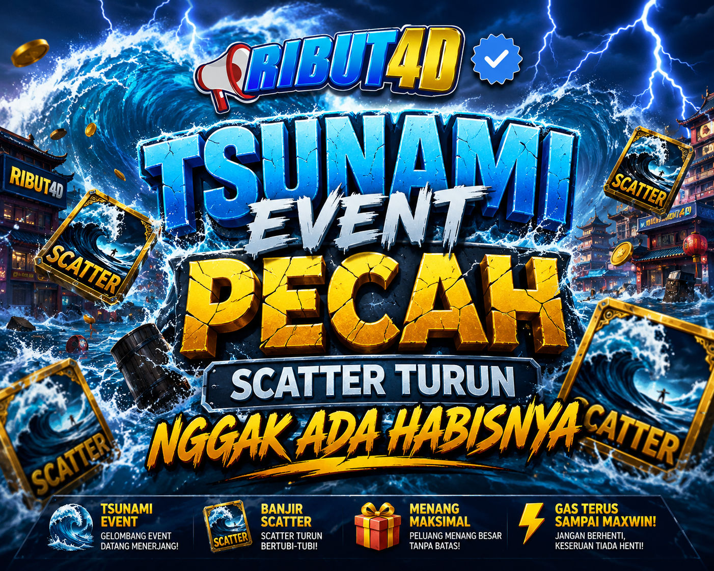 RIBUT4D – Tsunami Event Pecah, Scatter Turun Nggak Ada Habisnya - WooCommerce eCommerce